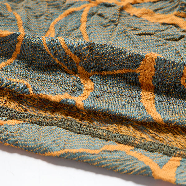 シワ加工幾何柄カットソー ｜50代60代70代のレディースファッションを