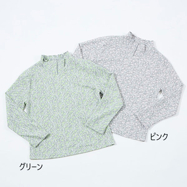 小花柄ジャガードカットソー ｜50代60代70代のレディースファッション